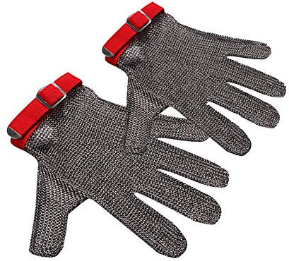 WXYZ schnittschutzhandschuhe 2 Sätze Anti-Schneid-Handschuhe 361L Wasserdichte Sicherheitsarbeitshandschuhe In Lebensmittelqualität, Verstellbarer Handschlaufe, Universell Für Die Linke Und Rechte Han