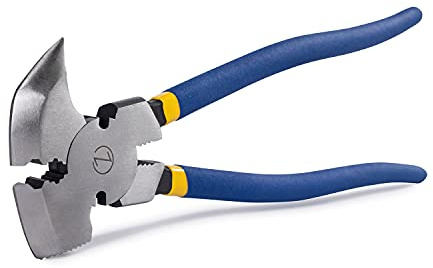10 Inch Multi Fencing Pliers Tool - Wire Cutting, Hammer Head, Nail Puller for Installation and Removal of Wire Fence