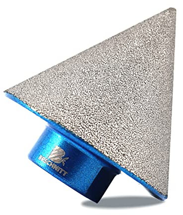 Fresa Diamantata Punte Smusso – BRSCHNITT Fresa Diamantata 50 mm x M14 Punte per Smusso per esistenti di piastrelle in gres porcellanato in marmo di granito