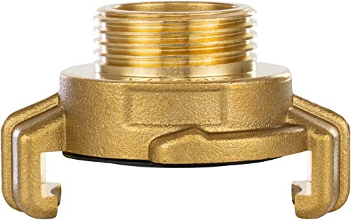 Poppstar Raccordo rapido in ottone con filettatura esterna da 3/4 di pollice (filettatura G 3/4 su raccordo a baionetta)