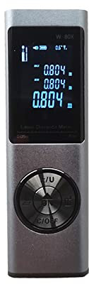 Mini medidor de Distancia láser, 40m, 60m, 80m, telémetro Digital Recargable, Herramienta de medición de Longitud de ángulo, telémetro (Color : 40M, Size : X)