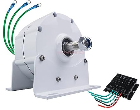 HUIZHITENGDA DREI -Phasen -Lichtmaschine, 10000W 12 V 24 V 48 V 220 V Dauermagnet Elektromotorgenerator AC -Lichtmaschine für vertikale horizontale Windkraftanlage (mit Basis),48v