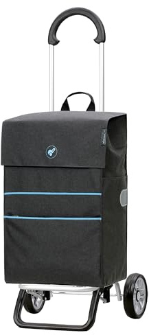 Andersen Einkaufstrolley - klappbar - 53 Liter - belastbar 30 kg | Aluminium - Trolley - Rad Ø 15 cm - Scala Shopper Plus Nelon anthrazit