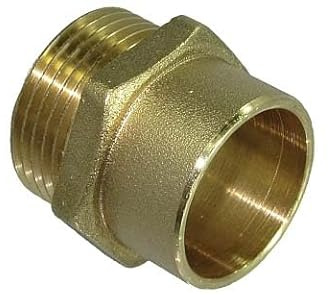 Raccord à souder-mâle laiton ø22 mm circuits 3/4