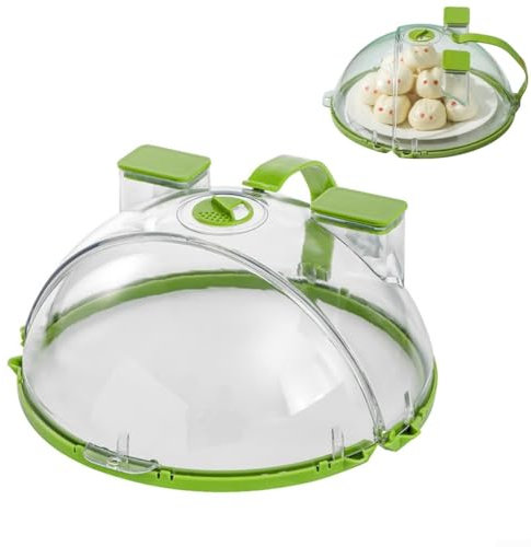 Couvercle d'assiette pour micro-ondes, couvercle ventilé pour micro-ondes, 25,4 cm, pliable avec poignée, gadgets de cuisine