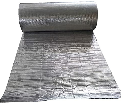 MYRDBT Heizkörper-Reflektorfolie, Luftpolsterfolie, Wärmedämmung, Dampfsperre, hitzebeständig, wasserdicht, Schalldämmung, doppelte Blasen-Reflexisolierung, Wärmedämmung, technische Folie/weiß