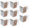 Lot de 8 sacs à poussière de rechange pour aspirateur robot Zaco A10 Pro, grande capacité, sac d'aspirateur en tissu non tissé, installation facile pour le nettoyage des sols