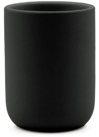 Paris Prix Gobelet Brosse à Dents en Céramique Ceralia 10cm Noir
