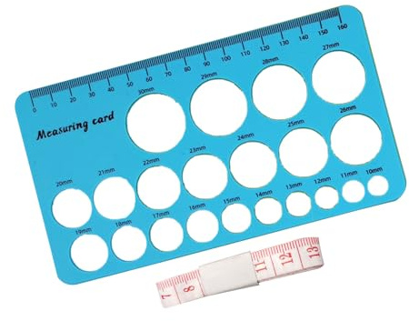 Easy Nipple Measuring Device with Flange Guide Double Side CM in Marking for Lactation Comfort Nipple Sizing Tool with Soft Tape