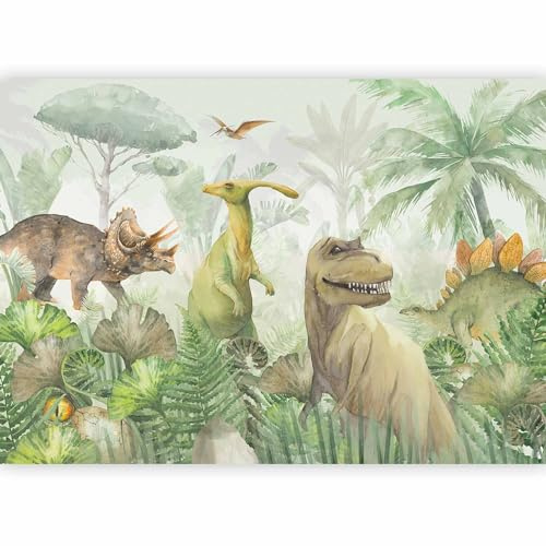 murando - Papier Peint Panoramique Intissé Salon, Dinosaures, 350x256 cm | Fabrication EU, Tapisserie Murales Papier Peint, Revêtement Mural, Papiers Peints, Grand Poster Mural, Nature, Décoration
