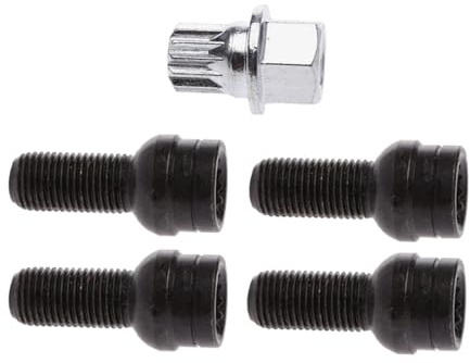 Dadi per cerchi in lega Bulloni automobilistici 5 Pz M14x1.5mm Veicolo Blocco Ruota Dadi Chiave Viti Socket Tool OE 8D0 601 139F