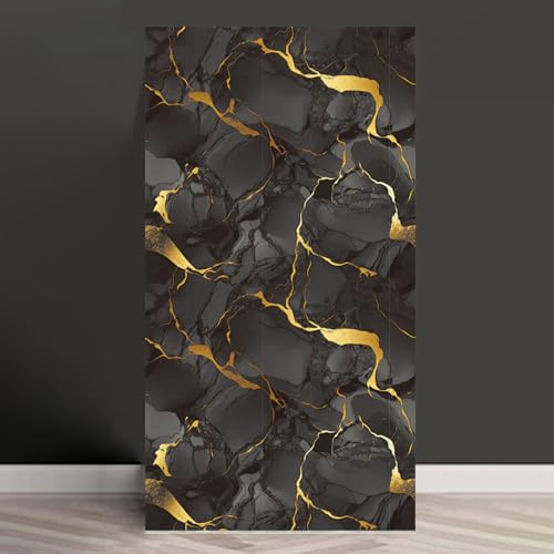 ByteRunning Marble Tiles,Waterproof Vinyls Self Adhesive Wall Tiles,Thicken Self Adhesive Wall Tiles Waterproof Backsplash,Glue Up Ceiling Panels,Easy Installation/Cutting,PVC Shower Walls Panels