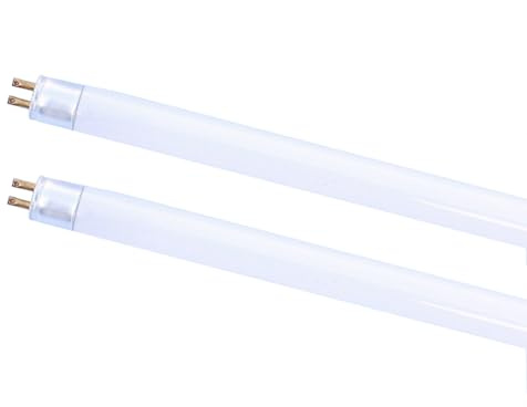 Paquete De 2 16W Tubos Fluorescentes T4 464mm(excluyendo pines), T4 Blanco Frío 3500K, Casquillo G5, Lámpara De Bajo Consumo, Luz De Emergencia De Bajo Consumo Para Cocina, Baño, Armario Y Garaje