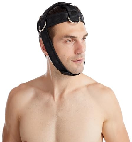 Harnais de cou – Exerciseur de cou, équipement d'entraînement de robuste, harnais de tête d'entraînement de couu en nylon | Mentonnière réglable pour renforcer le et soutenir la récupération ap