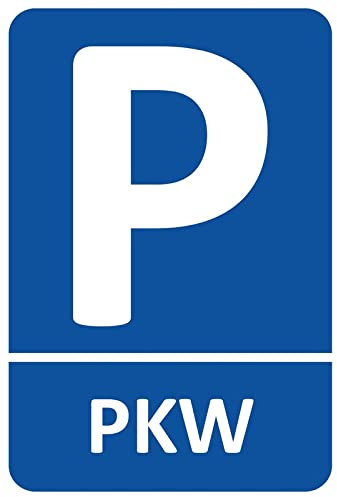 Metall Schild 20x30cm Parkplatz P PKW Blechschild