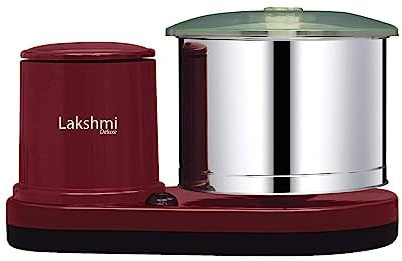 Lakshmi EZ Model 2 L Table Top Wet Grinder With Atta Kneader & Coconut Scrapper | 110 Volt For USA & CANADA