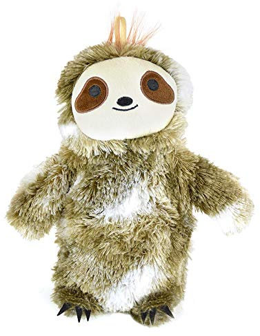 K Collection 3D Novelty Hot Water Bottle with Removable Cover - Sloth Design - Soft Plush Cover - Premium Natural Rubber