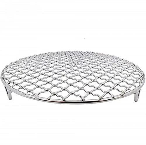 Grille de barbecue en acier inoxydable, en remplac Grille de cuisson ronde for Barbecue, fil d'acier inoxydable 201, feuille de gril for four, jardin en plein air, Camping, outil de pique-nique(165mm)