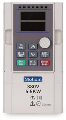 MOLLOM VFD 5,5kW 380V Variateur de fréquence | 7,5HP 13A, entrée monophasée ou triphasée, sortie triphasée 380 V, fréquence 0-3000 Hz, régulation de vitesse broche CNC
