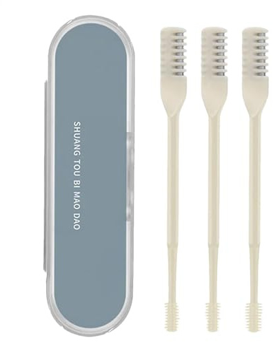 Nasenhaartrimmer Manuelle Nasenlochreinigung Rotierender Nasenhaarrasierer | Tragbarer Persönlicher Trimmer für Gesichtspflege, Doppelnasenhaarschneider für Frauen Männer