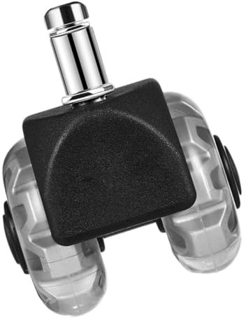 Housoutil Office Chair Castor Wheel Replacement Silver Caster Wheel for Furniture Desk Chair Heavy Duty Accessory for Home Office Use