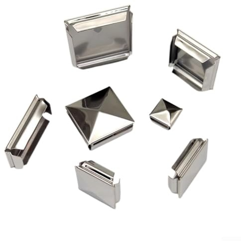 Tapa de poste de acero inoxidable resistente a la intemperie para postes (10 unidades, 100 mm)