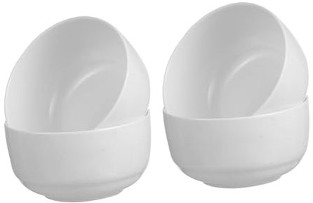 HOLIDYOYO 4piezas Cuenco de Arroz de Cerámica Color Claro Cuenca para Fideos y Arroz para Cocina y Mesa