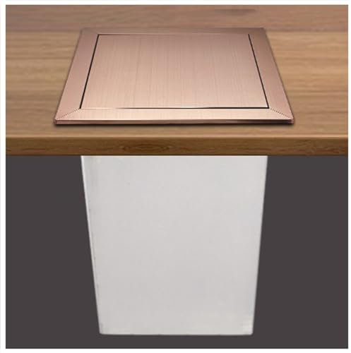 Cubo de basura integrado con tapa oscilante, cubo de basura de acero inoxidable para armario de cocina, canal de basura empotrado para un fácil acceso