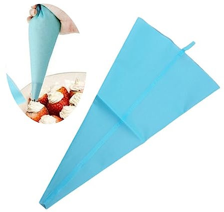 BEBEMOKO Poche à Douille Réutilisable Silicone pour Décoration De Gâteaux Et Biscuits sans Douille