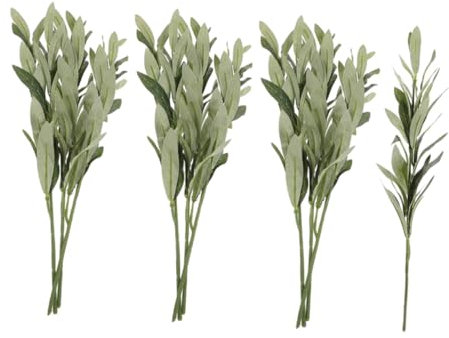 Sosoport 10piezas Rama de Simulada Tallos de Vegetación Artificial para Decoración de Sala de Estar Ramas de Árboles Artificiales para Centro de Mesa de Boda
