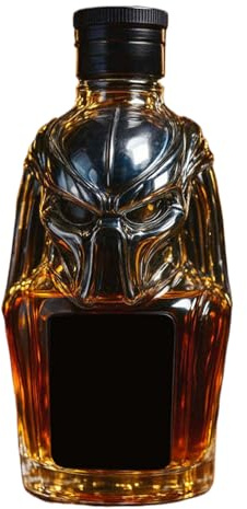 Botella De Vidrio Para Licor | Botellas De Licor 30 Cl Con Tapa Hermética Y Diseño 3D | Recipiente Vacío Con Tapa Hermética Diseño Tridimensional Para Bebidas Vino Cava Hogar Reuniones