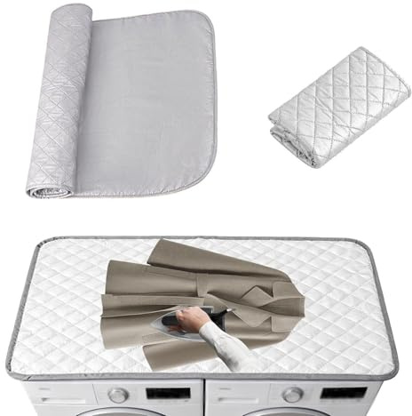Telo Da Stiro for Tavolo Coperta Da Stiro Portatile E Pieghevole Resistente Al Calore E Antiscivolo 80x140cm 55x120cm Pad Termoriflettente for Stiratura A Vapore Casa E Viaggio(60x55cm)