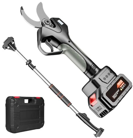 Tagliasiepi Senza Fili - Tagliasiepi Senza Fili 21v, Lama Sk5, Display Lcd, Asta Telescopica 2,1 M, Doppia Batteria 4500 Mah per Frutteti, Giardino E Arbusti