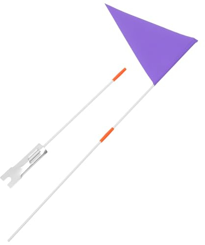 SOIMISS Fahrradsicherheitsflagge Lila aus Glasfaser für Kinderfahrräder | Zubehör für Kinderfahrräder, Easy To Remove und Easy To Clean, Tear Resistant