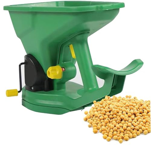 Esparcidor de fertilizantes, esparcidor de semillas, fertilizante portátil de plástico ajustable, herramienta de plantación portátil para jardines, céspedes y granjas, derretimiento de hielo