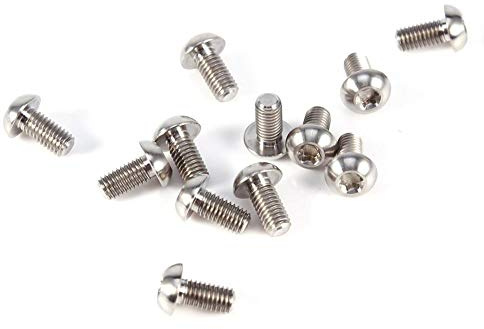 Titan bremsscheiben Schrauben Fahrrad,Fahrrad Bremsbolzen 12 stücke m5x10mm Legierung Kopf t25 Torx Bolzen Schrauben Kopf bremsbolzen Schrauben Verschluss(M5x10- Silber)