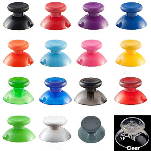 for Xbox 360 Replacement Thumbsticks Thumb Stick 3D Joystick Caps Mushroom Cap (Black)