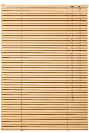 Alu Jalousie viele Größen und Farben Aluminium Lamellen Rollo Faltrollo Jalousette Wandmontage Deckenmontage Tür Fenster Sonnenschutz Sichtschutz Blendschutz Hitzeschutz (60 x 220 cm, Beige)