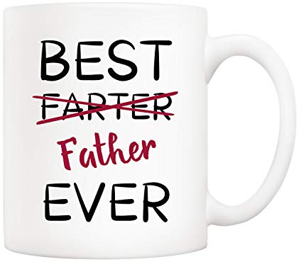 5Aup fars dag julklappar rolig pappa kaffemugg från dotter son, bästa far någonsin koppar 325 ml, unika födelsedags- och semestergåvor för pappa far