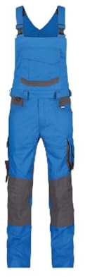 DASSY® Tronix Stretch-Arbeitslatzhose mit Kniepolstertaschen - Größe 64 - AZURBLAU/ANTHRAZITGRAU