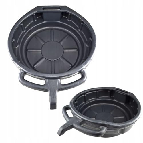 Bac de vidange d'huile 16 L - Bac de récupération portable et résistant aux éclaboussures pour huile moteur - liquide de refroidissement et huile de transmission -