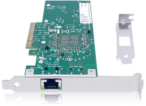 Elfcam® - 10Gb Carte Réseau PCIe en RJ45 Compatible avec Freebox Ultra et Orange Livebox 6, 10Go PCI Express x8 LAN Adapter pour Windows Server, Windows 7/8/10/11, Linux