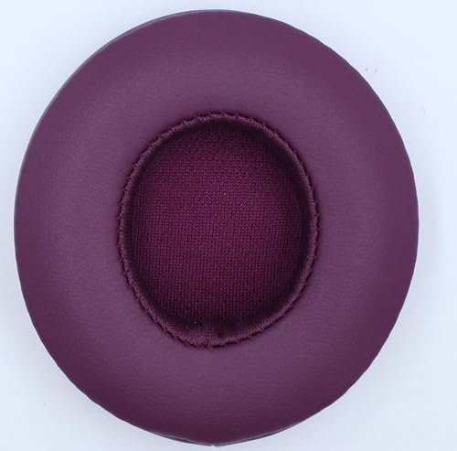 ACCIUK Replacement Solo3.0 Ear Pads, Compatible with Beats by Dre Solo3/Solo2 Wired and Wireless A1796/B0534 Headphones, Made of Soft and Comfortable Protein Leather, Replacement Ear Pads (Magenta)