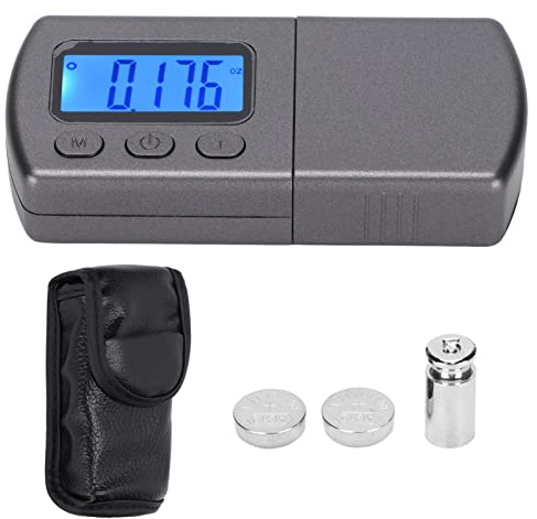 Medidor de Escala de Fuerza Stylus para Tocadiscos, Retroiluminación LCD Azul, Medidor de Presión de Fuerza de Seguimiento para Accesorios de Reproductor de Discos de Vinilo