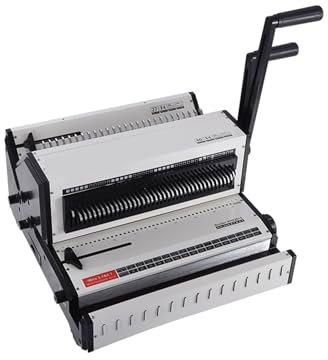 Bindegerät, WW2018 Eisenring (3: 1) & Eisenring (2: 1) Große Boden-Multifunktionsbindemaschine 2 in 1 Büro-Desktop-Bindemaschine, für A4, A5 oder kleinere Formate
