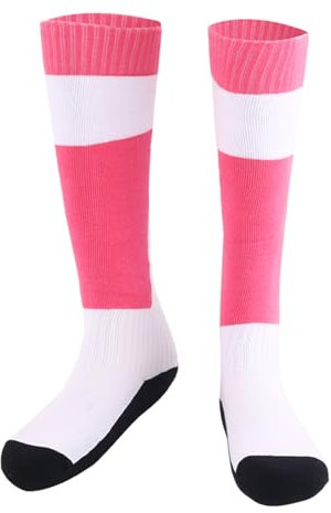 DJJYCTNM Fechtsocken aus Verdickter Baumwolle für Degen, Säbel und Florett – Schützende Fechtstrümpfe für Unisex, Kinder und Erwachsene(Pink,XL)
