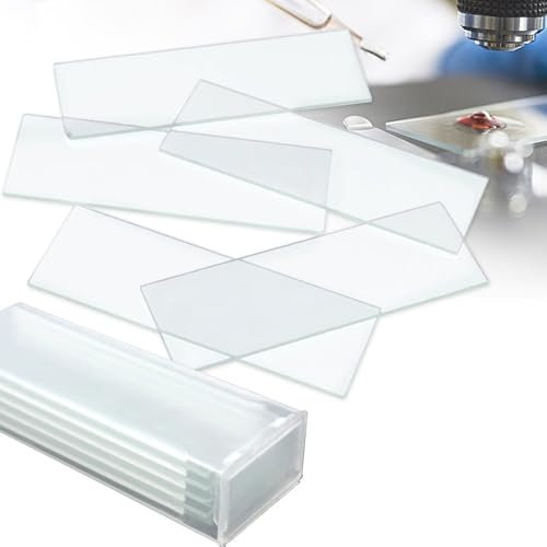 5 Stück wiederverwendbare 1 mm große, einzelne konkave Mikroskop-Objektträger aus Glass – Deckgläser for Laborproben