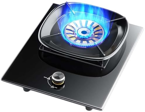 Cuisinière À Gaz D'intérieur 5,2 KW - 1 Brûleur Encastrable, Cuisinière À Gaz Autonome De Comptoir, Avec Protection Anti-extinction, Pour La Restauration À Domicile(LPG)