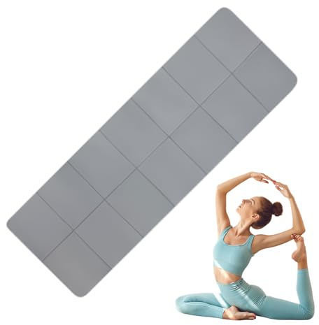 Esterilla De Yoga, Alfombrilla de Ejercicio Antideslizante para Yoga en Casa, Colchoneta Plegable para Suelo Gimnasia Hogar Dormitorio Sala Estar Interior y Exterior