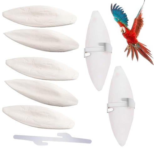 VIDSTW 7 Stück Sepiaschalen für Schildkröten Sepiaschale Mit 3 Metallclips Schildkrötenfutter 9–12 cm Sepia Schalen für Natürliche Kalzium Mineralstoffversorgung Für Landschildkröten Tauben